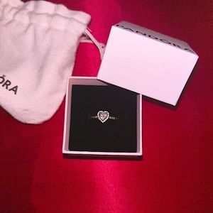 Elevated heart promise ring